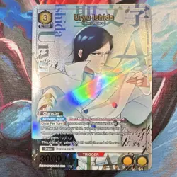 Uryu Ishida Bleach Union Arena BLG-2-002 R+ Holo 3000+ BP Stern Ritters Card - Image 1