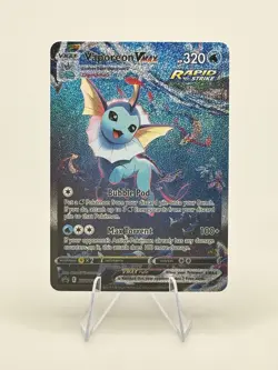Custom Made Vaporeon VMAX SWSH182 SWSH Sword & Shield Promo Fan Art Card Non TCG - Image 2