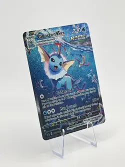 Custom Made Vaporeon VMAX SWSH182 SWSH Sword & Shield Promo Fan Art Card Non TCG - Image 3