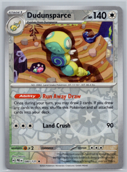 Dudunsparce (Reverse Holo-Foil) - Pokemon Card - Prismatic Evolutions PRE #080 - Image 1