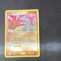 Pokemon Onix 66/115 EX Unseen Forces Basic Rock 80 HP English Card Stock - Image 1