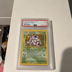 2000 Pokemon Nidoking Holo Rare Base Set 2 PSA 7 Graded Card 11/130 English - Image 1