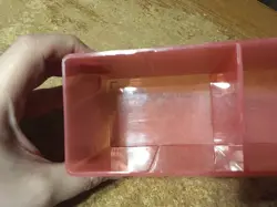 PINK DRAGON SHIELD HARD PLASTIC CARD STORAGE BOX CASE ONLY NO LID / WRONGWAY052 - Image 3