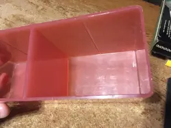 PINK DRAGON SHIELD HARD PLASTIC CARD STORAGE BOX CASE ONLY NO LID / WRONGWAY052 - Image 4