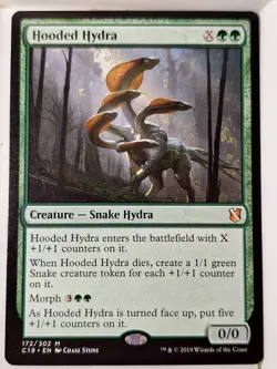 Hooded Hydra - Commander: 2019 - Magic the Gathering MTG Nice! - Image 1