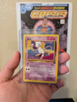 2000 WOTC Black Star Promo Pokemon League Card Mew 8 - - Image 1