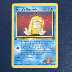 2000 Pokemon Gym Challenge 1st Edition Misty's Psyduck #90/132 NM - Image 1