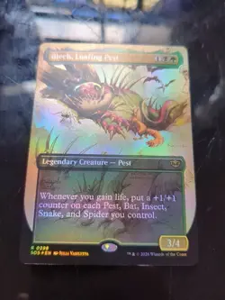 MTG SOS *Foil Blech, Loafing Pest (Borderless) 298 NM R Secrets of Strixhaven 20 - Image 1
