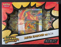 3 Pokemon TCG Ascended Heroes Mega ex Box Bundle Feraligatr Emboar Meganium New - Image 2