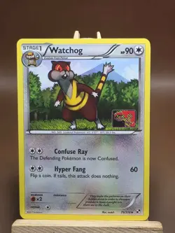 MP Pokemon TCG Watchog League & Championship Cards 79/114 Crosshatch Holo - Image 1