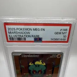 Pokemon TCG Marshadow Me01: Mega Evolution 146/132 Illustration Rare Holo PSA 10 - Image 2