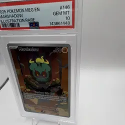 Pokemon TCG Marshadow Me01: Mega Evolution 146/132 Illustration Rare Holo PSA 10 - Image 3