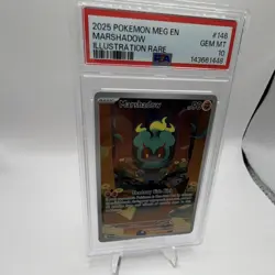 Pokemon TCG Marshadow Me01: Mega Evolution 146/132 Illustration Rare Holo PSA 10 - Image 4