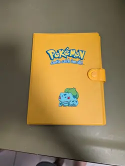 Vintage Pokemon 1999 Yellow Bulbasaur 4 Pocket Binder Rare 90s Collectable - Image 1