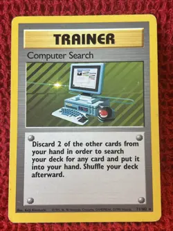 Computer Search - 71/102 - Pokemon Base Set Unlimited Rare Card WOTC MP - Image 1