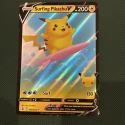 Surfing Pikachu V - 008/025 - Pokemon Celebrations Sword & Shield - A - Image 1