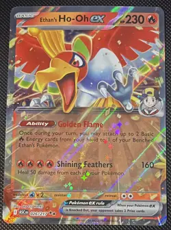Ethan's Ho-Oh ex 026/217 Double Rare ME: Ascended Heroes Pokemon Near Mint - Image 1
