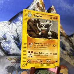 Rhydon - H27/H32 Pokemon Skyridge - Holo WOTC ✨ Damaged - Image 3