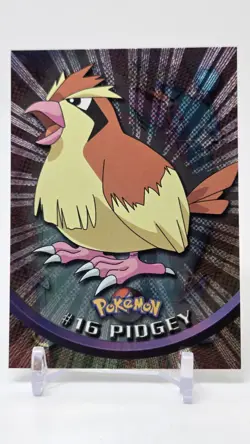 Topps Pokemon TV Animation Edition Pidgey Holo Foil Black Logo - Image 1