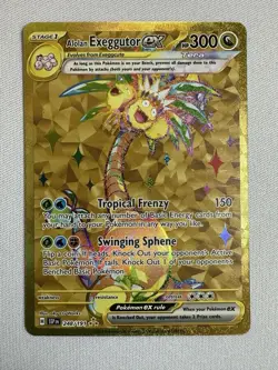 Pokemon TCG: Alolan Exeggutor EX: Surging Sparks 248/191 - Gold Hyper Rare - Image 1