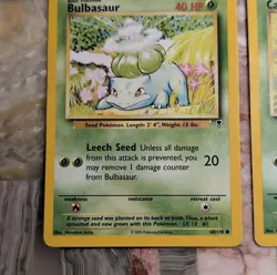 Pokemon TCG Bulbasaur 68/110 & Caterpie 69/110 2002 Basic English Regular Lot 2 - Image 3