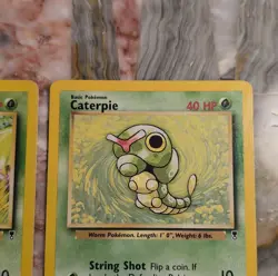 Pokemon TCG Bulbasaur 68/110 & Caterpie 69/110 2002 Basic English Regular Lot 2 - Image 4