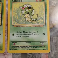 Pokemon TCG Bulbasaur 68/110 & Caterpie 69/110 2002 Basic English Regular Lot 2 - Image 5