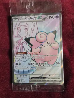 SEALED Lillie’s Clefairy Ex Full Art #195 Black Star Promo English Pokemon - Image 1