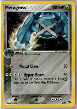 Metagross 2/17 Rare POP Series 1 Pokemon Holo Lightly Played - Image 1