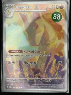 Rapidash 189/182 Illustration Rare Destined Rivals Pokemon TCG NM+ - Image 3