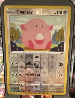 Pokemon Chansey Swsh08: Fusion Strike 202/264 Reverse Holo 110 HP English - Image 1