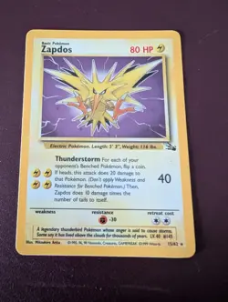 Pokemon TCG Zapdos Pokemon Promos 15/62 Promo Cosmos Holo Rare - Image 1