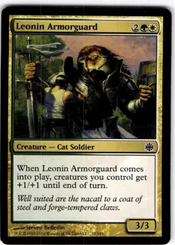 MTG Leonin Armorguard Alara Reborn Common #72 - Image 1