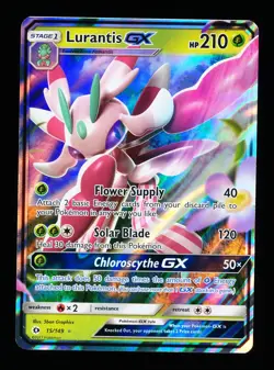 * * 1x Lurantis GX 15/149 x1 * * Sun & Moon Pokemon Unplayed NM - Image 1