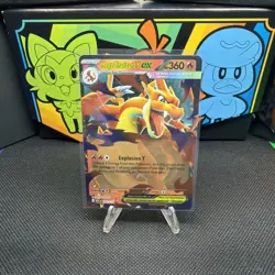 Pokemon Mega Charizard Y EX 022/217 ASC: Full Art Foil EX 360HP Explosion Y - Image 1