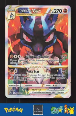 2023 Pokemon SWSH Sword & Shield Promo SWSH291 Lucario Vstar - Image 1