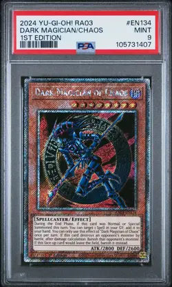 2024 YU-GI-OH! RA03-QUARTER CENTURY BONANZA 1ST ED DARK MAGICIAN OF CHAOS PSA 9 - Image 1