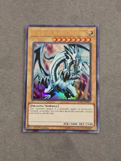 Yugioh Blue-Eyes White Dragon LCKC-EN001 Ultra Rare 1st Edition NM #LCKC-EN001 - Image 2