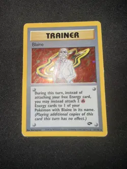 Pokemon Blaine Gym Challenge Holo Rare Trainer #17/132 Wizards English 2000 - Image 3