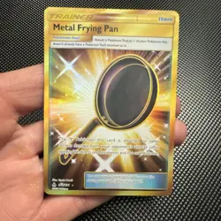 Pokemon Metal Frying Pan Full Art Secret Rare Holo 144/131 SM Forbidden Light T… - Image 1