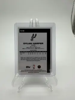 Topps 2025 Chrome Silver Pack Dylan Harper Rookie Gold #TC-DH San Antonio Spurs - Image 2