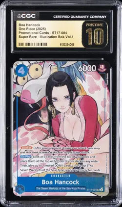 2025 ONE PIECE PROMO CARDS #ST17-004 BOA HANCOCK CGC 10 PERFECT - Image 1