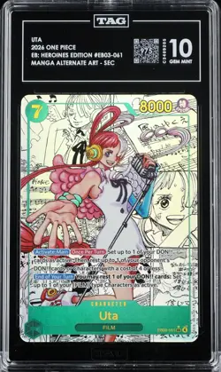 Uta (Manga) EB03-061 Extra Booster: One Piece Heroines Edition TAG 10 RANK #1 - Image 1