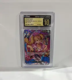 Bandai CGC Pristine 10 Charlotte Pudding One Piece CCG SP Foil OP06-047 - Image 3