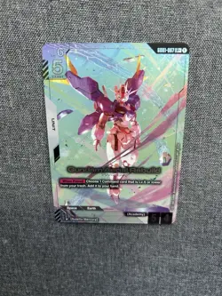 Gundam Card Game GD01-067 LR+ Foil Rare Gundam Aerial Rebuild NM Mint condition - Image 3