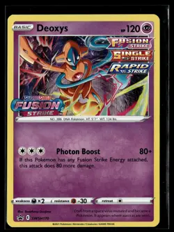 Pokemon TCG SWSH: Sword & Shield Promo Cards #SWSH170 Deoxys FS STAMPED - Image 1