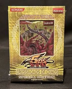 2007 Yugioh 5DS Crossroads Of Chaos Special Ed. 3xPacks+Variant Card F. Sealed - Image 1