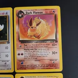 Pokemon TCG Cards - Team Rocket Eevee, Jolteon, Vaporeon, Flareon - WOTC NM - Image 3