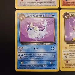 Pokemon TCG Cards - Team Rocket Eevee, Jolteon, Vaporeon, Flareon - WOTC NM - Image 4