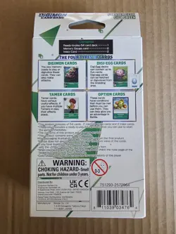Digimon Card Game Starter Deck Giga Green English ST-4 Bandai SEALED w/ Booster - Image 2
